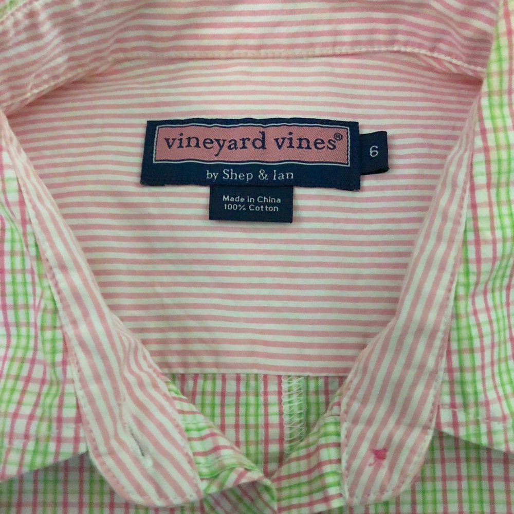 Vineyard Vines Button Down Shirt 3/4 Sleeves Women - Picture 5 of 8